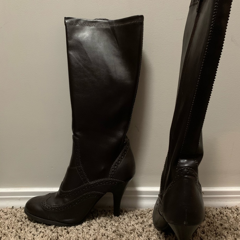 Vintage Unlisted Dark Brown Calf Hight Boot